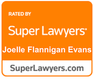 Joelle Flannigan Evans Super Lawyers badge