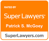 Patrick McGoey Super Lawyers badge